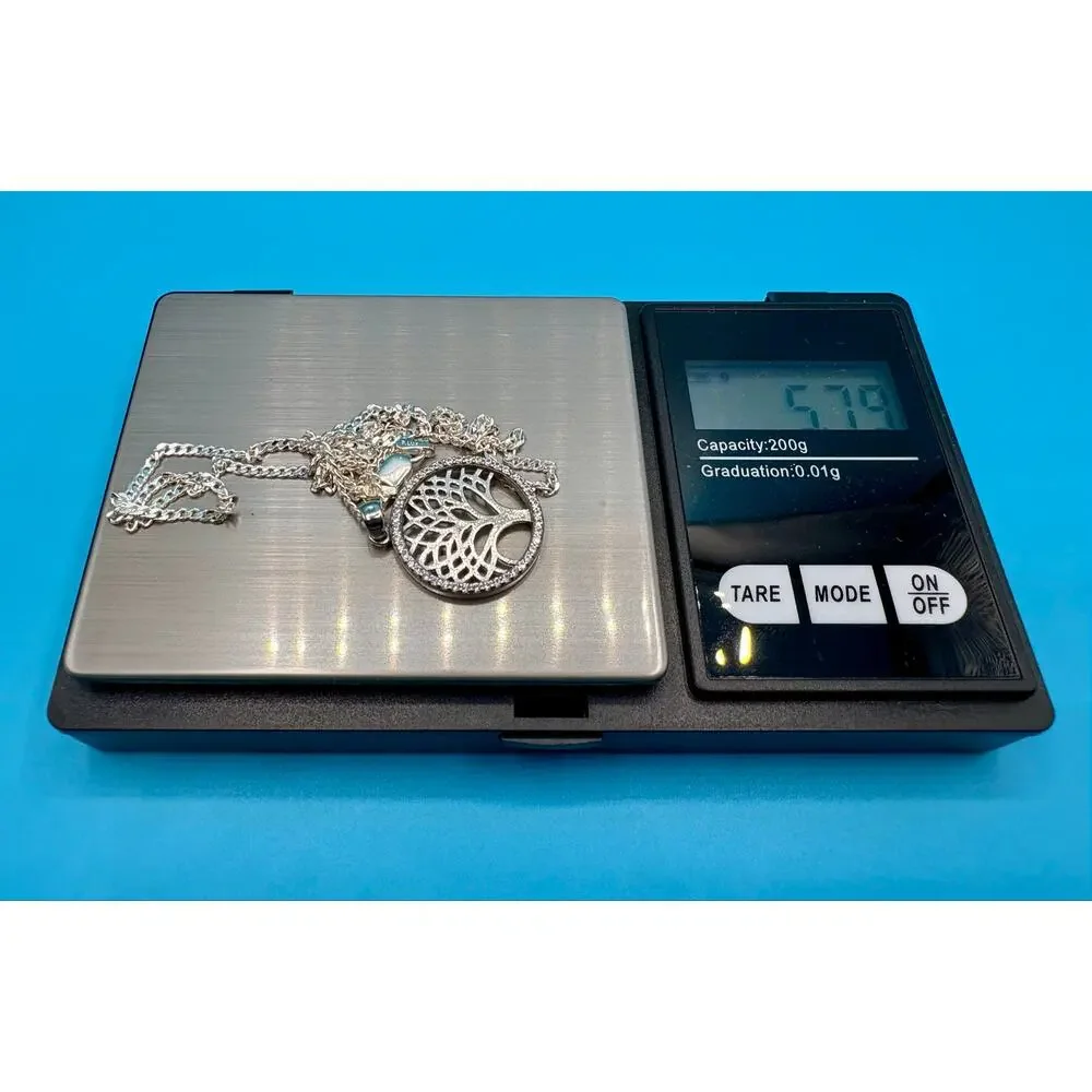 925 Silver Moissanite Tree of Life Sterling Silver Necklace